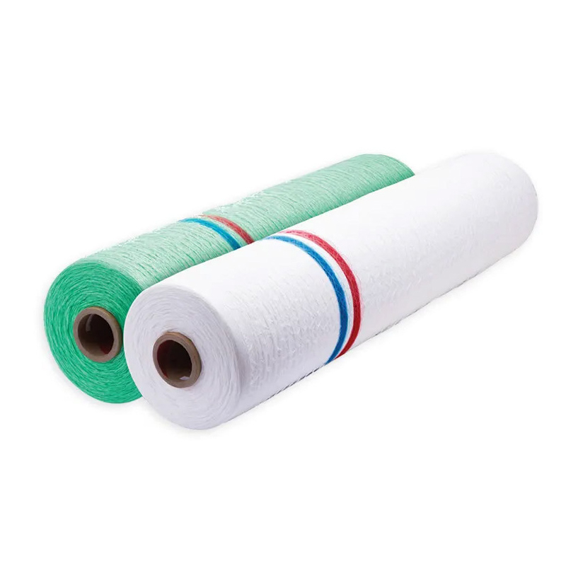HDPE Weather Resistant Bale Wrap Net Film Roll with Striping for Hay Straw