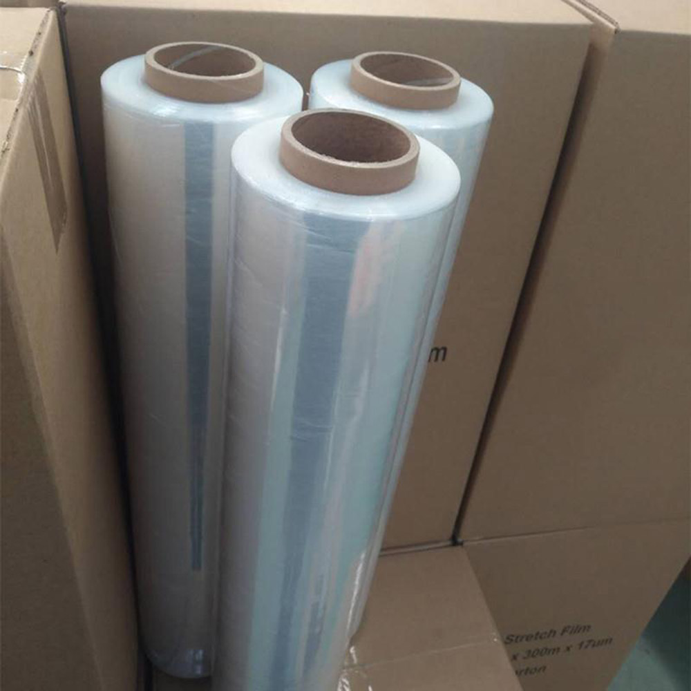 Manual Plastic Shrink Pallet Wrap LLDPE Stretch Film