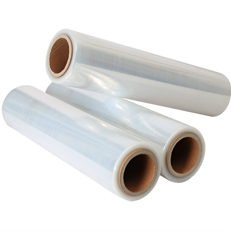 China High Quality Manual Transparent Plastic LLDPE Shrink Stretch Film for Pallet Packing