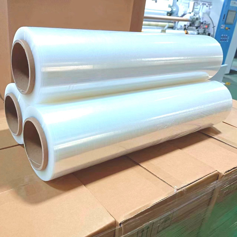  Pallet Packing LLDPE Transparent Hand Use Plastic Stretch Wrap Film