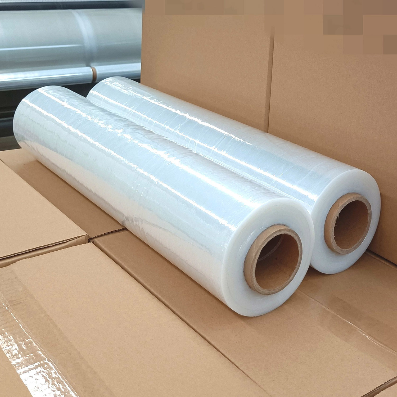 Manual Plastic Shrink Pallet Wrap LLDPE Stretch Film